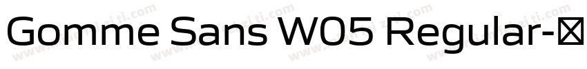 Gomme Sans W05 Regular字体转换
